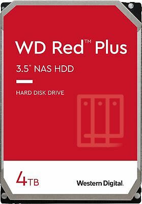 Wd Red Plus 4tb Internal Sata Nas Hard Drive For Desktops