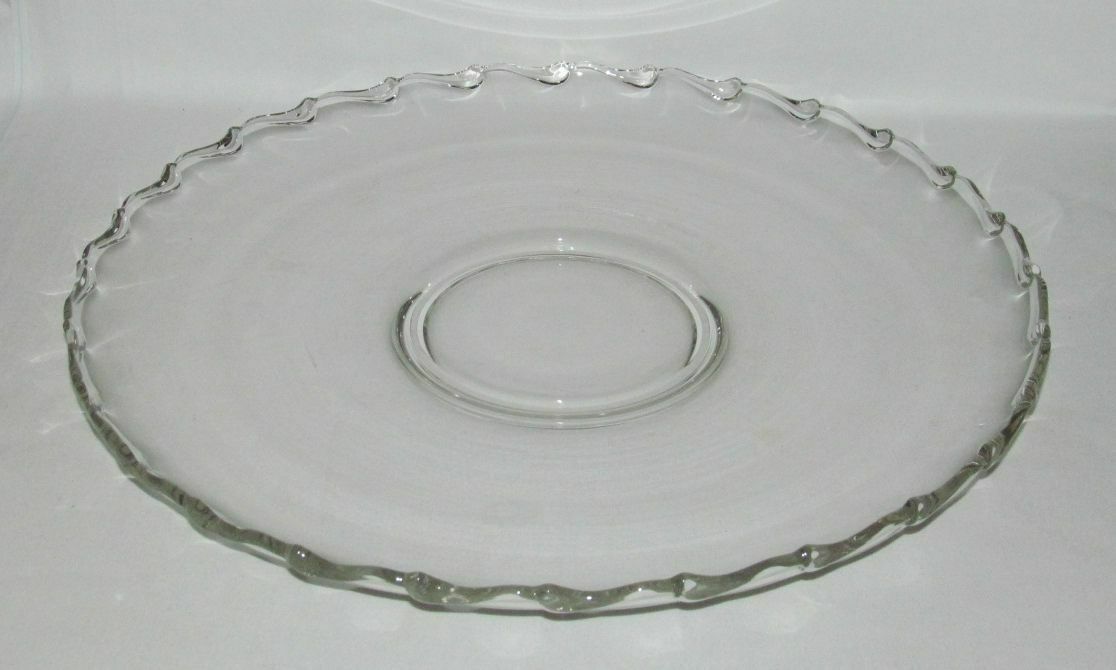 Fostoria Glass Co. Century Line 2630 Crystal Large Round Torte Tray