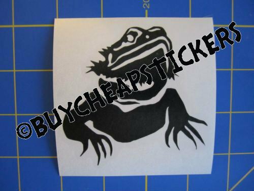 Bearded Dragon Vinyl Decal - Sticker 3x3 - Any Color