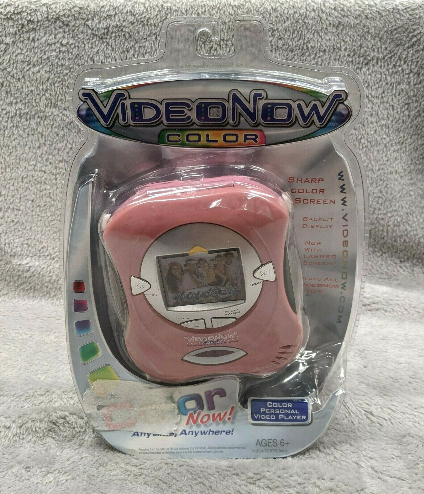 Video Now Color Personal Video Player Pink New Sealed