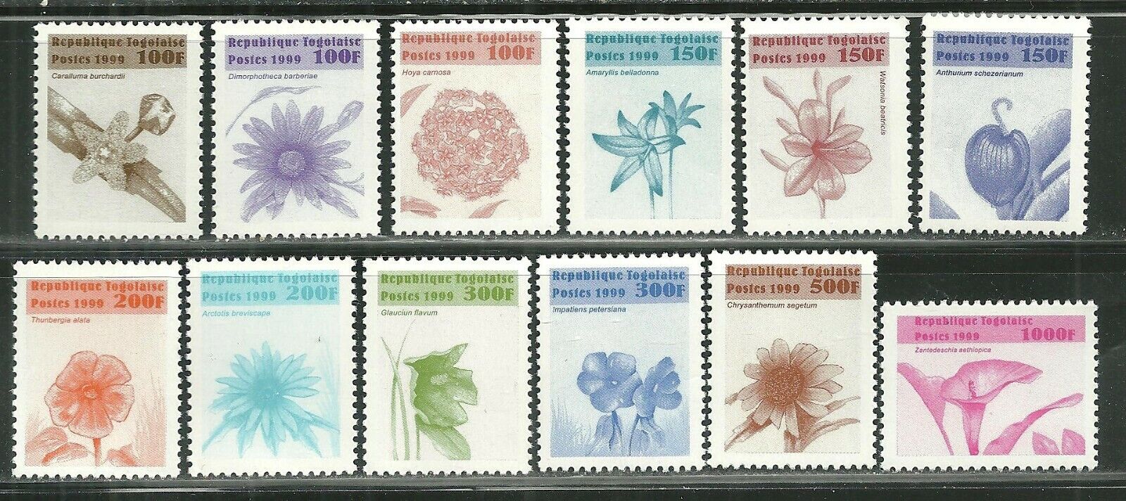 Togo 1862-73 Mnh Flowers Scv 11.75  **