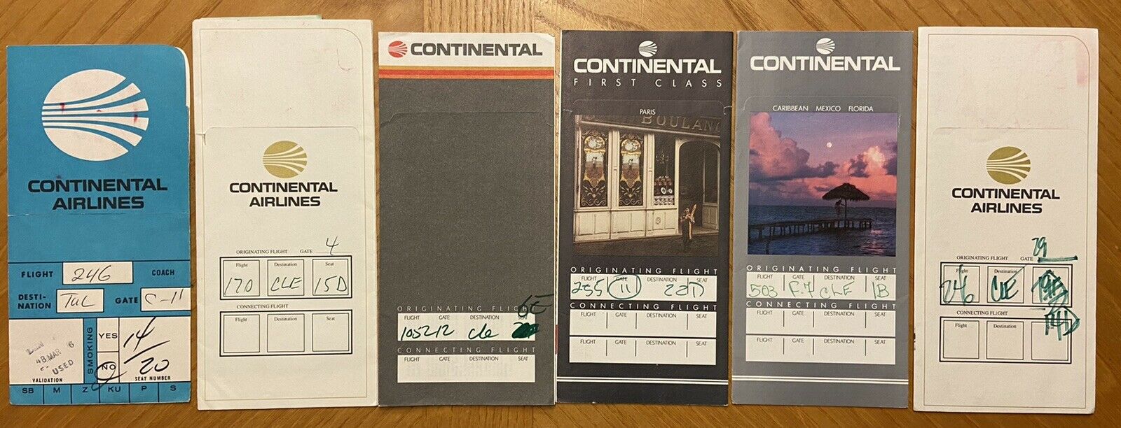 Continental Airlines Ticket Jackets (6)