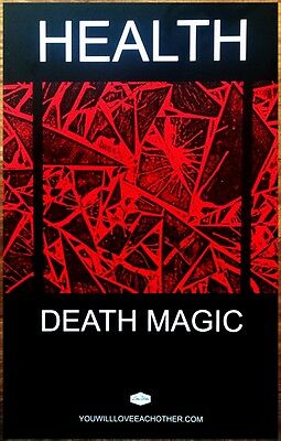 Health Death Magic Ltd Ed New Rare Tour Poster +bonus Indie Rock Alt Poster!