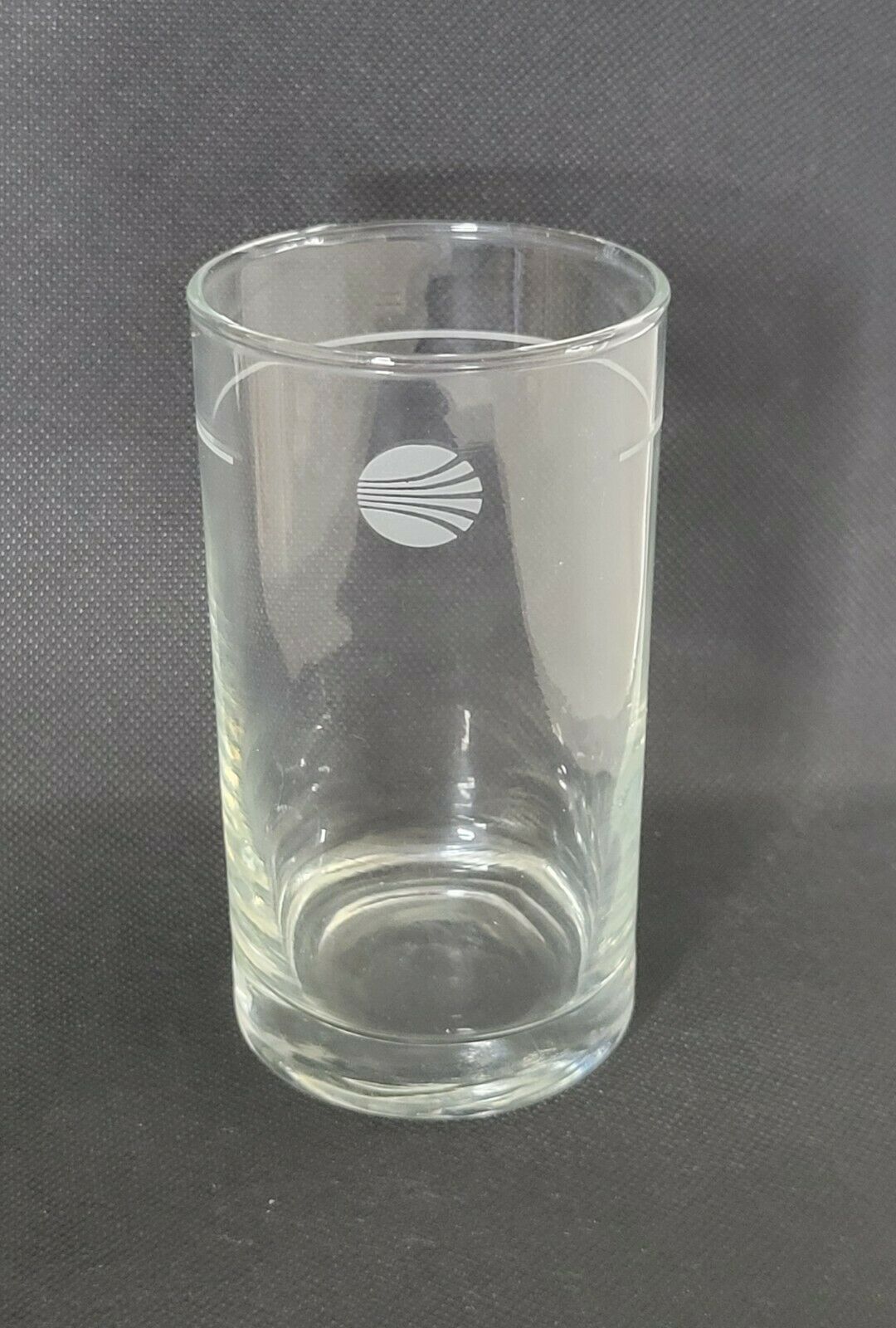 Continental Airlines Glass First Class Meatball Contrails Vintage Logo